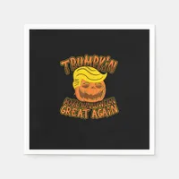 Trumpkin Make Halloween Great Again Funny Politics Napkins