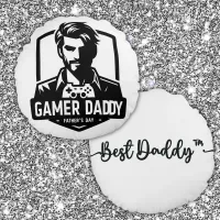 Geek Gamer Dad Happy Father's Day | Round Pillow