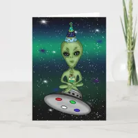 Hope Your Birthday is Outta this World! Alien Pun Card