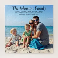 Personalized Family Vacation Photos  Jigsaw Puzzle