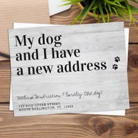 New Address We've Moved Dog Moving Announcement Postcard