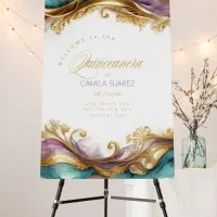 Elegant Fiesta Quinceanera Welcome ID1029 Foam Board