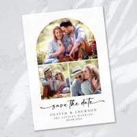 Multi Photo Arch Calligraphy Wedding Save The Date