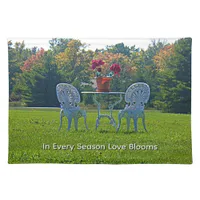 Romantic Meadow of Love Garden Table Flowers Place Cloth Placemat