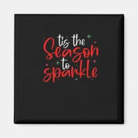 Tis Season To Sparkle Novelty Funny Christmas Magnet