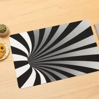 Hypnotic Optical Illusion Trippy Spiral Vortex Placemat