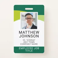 Business Employee Photo Name Template ID Badge