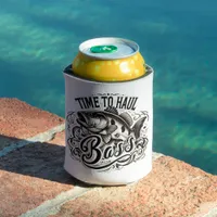 Funny Time to Haul Bass Fishing Can Cooler