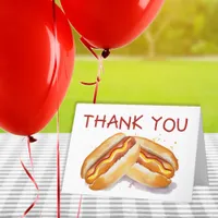 Hot Dog Summer Cookout Thank You Card – Kids BBQ P