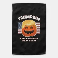 Trumpkin Funny Pumpkin Pie Pun Usa Liberals Hallow Garden Flag