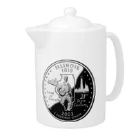State Quarter of Illinois Reverse Side Faux Teapot