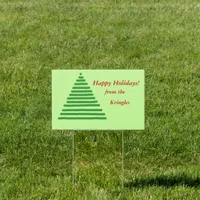 Yard Sign - Happy Holidays