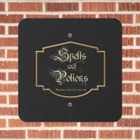 Spells and Potions Metal Sign