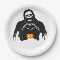 Skeleton Hand Heart Follower Classic Paper Plates