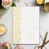 Elegant Golden 50 years of marriage celebration Foil Invitation