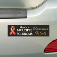 Multiple Sclerosis Awareness Ribbon Car Magnet