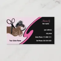 Hair Salon businesscards Appointment Card