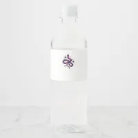 Whimsigoth Snake Flowers Classic Water Bottle Label