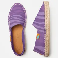 Purple Zebra Stripes Espadrilles