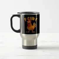 Crow Humor F-Caw-F Gothic Funny Retro Cool Travel Mug