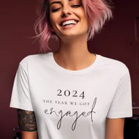 The Year We Got Engaged Script T-Shirt