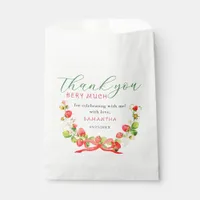 Coquette Berry Sweet Any Age Birthday Favor Bag