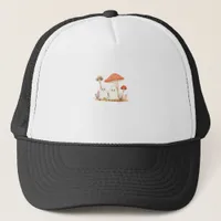 Aesthetic Cottagecore Goblincore Mushroom Cute Spo Trucker Hat
