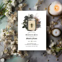 Floral Halloween Gothic Bachelorette Party Invitat Invitation