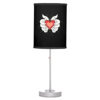 Skeleton Hands Heart Classic Aesthetic Table Lamp
