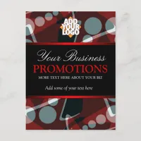 Modern Abstract Business Promotions Postcard templ