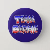 Team Bernie Sanders Patriotic Political Button