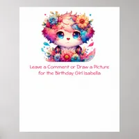 Leave a Message for the Birthday Girl Poster