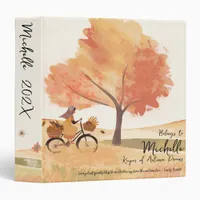 Keeper of Autumn Dreams, Romantic Poetic Fall 3 Ring Binder
