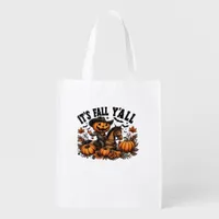 It’s Fall Y’all Retro Halloween Grocery Bag