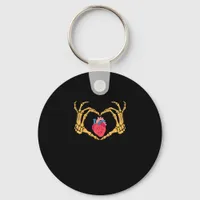 Skeleton Hand Heart Anatomy Cardiac Cvicu Nurse Ha Keychain