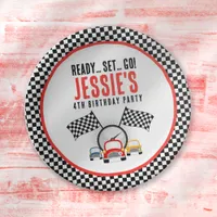 Ready Set Go! Race Car Birthday Party Paper Plates