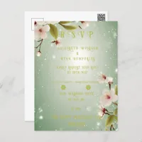 Blossoms of Love" Wedding Invitation Collection Postcard