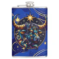 Horoscope Sign Taurus Zodiac Astrology Flask