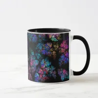 Delicate leaf ornaments - fractal mug