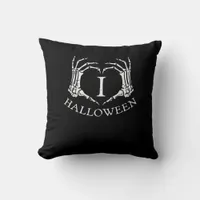 Heart Halloween Skeleton Hand Costume Men Women Ki Throw Pillow