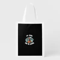 Womens Eat Drink And Be Scary Halloween Modern Grocery Bag