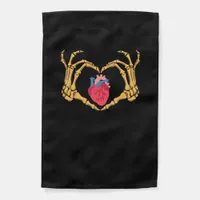 Skeleton Hand Heart Anatomy Cardiac Cvicu Nurse Garden Flag
