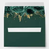 Budget Green Floral Elegant Envelope