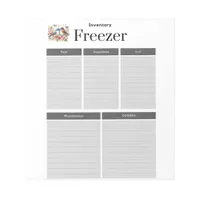 Freezer Inventory Planner Notepad