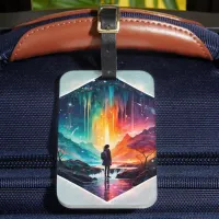 Starry Night Wanderlust: A Whimsical Adventure Luggage Tag