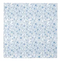 Navy Blue Floral Aesthetic Duvet Cover