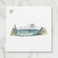 Mountain Adventure Destination Wedding Favor Tags