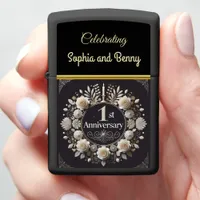 Circular Paper Wreath of Romance Zippo Lighter