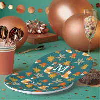 Personalized Fall Paper Plates