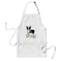 Cute Holiday Pup Christmas Cartoon Adult Apron